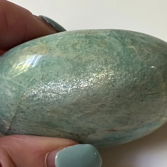 LARGE Amazonite Palm Stone - Picture 6 of 11